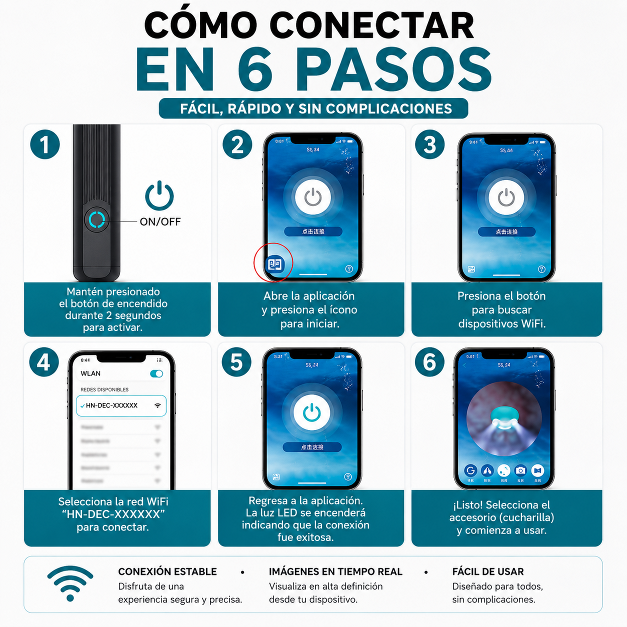 Limpiador de Oídos Inteligente con Cámara