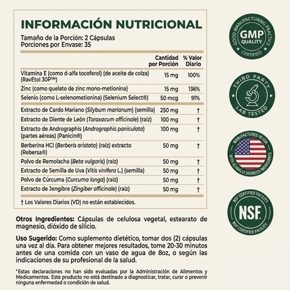 Suplemento Liver Limpieza Higado